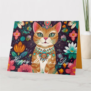 Crowned Bejeweled Cat Kort