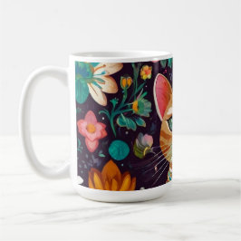 Crowned Bejewelled Cat Kaffemugg