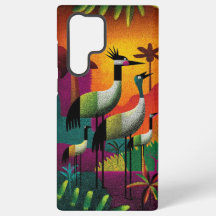 Crowned Cranes Jungle Pop Telefonfodral