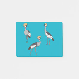 Crowned Cranes Post-it Block