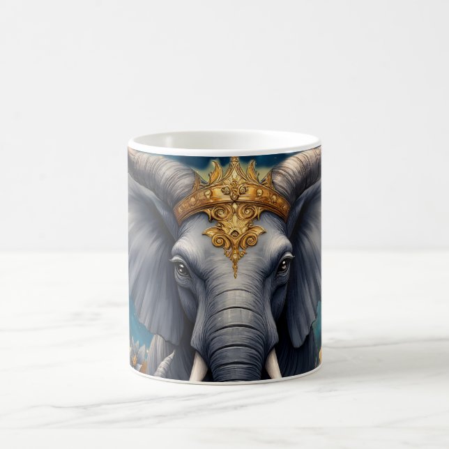 Crowned Guardian of the Celestial Gate the elefant Kaffemugg (Center)