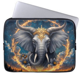 Crowned Guardian of the Celestial Gate the elefant Laptop Fodral