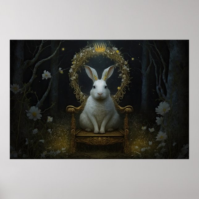Crowned Kung Rabbit Poster (Framsidan)