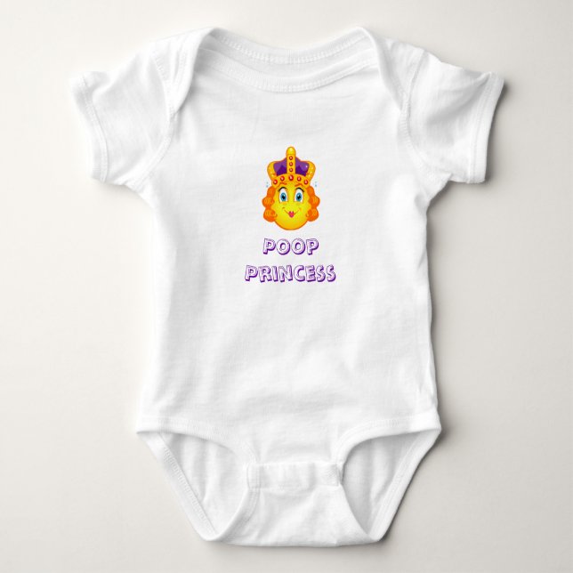 Crowned Poop Princess" Tee Shirt (Framsida)