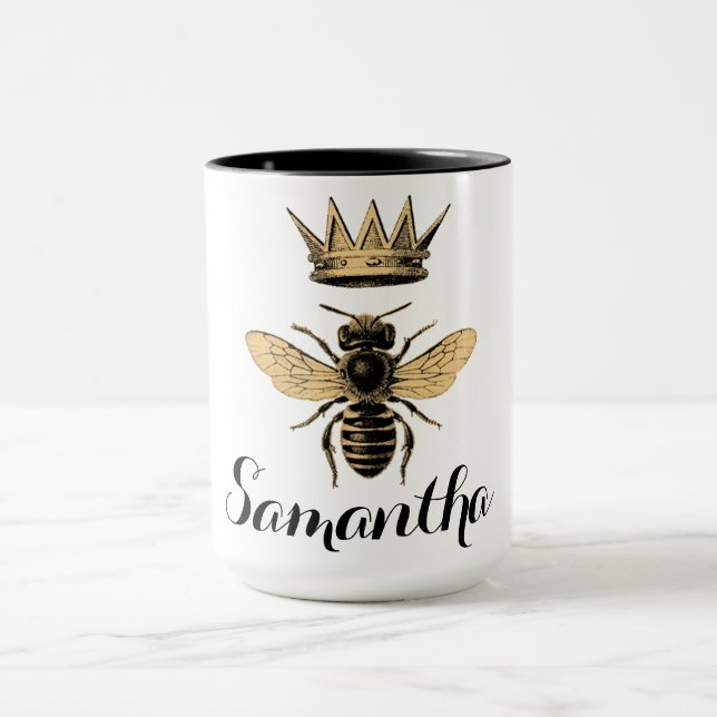 Crowned Queen Bee Mugg (Center)