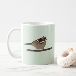 Crowned Sparrow Bird Kaffemugg