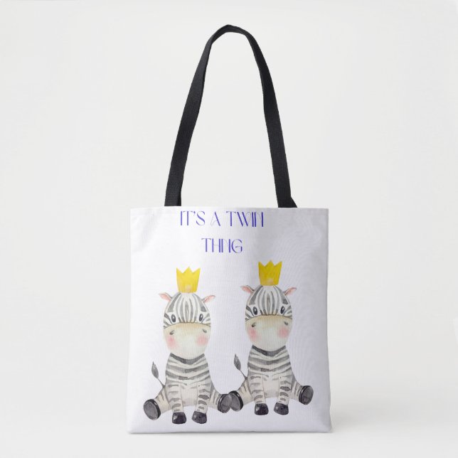 Crowned Zebra-Twillingar Tygkasse (Framsida)