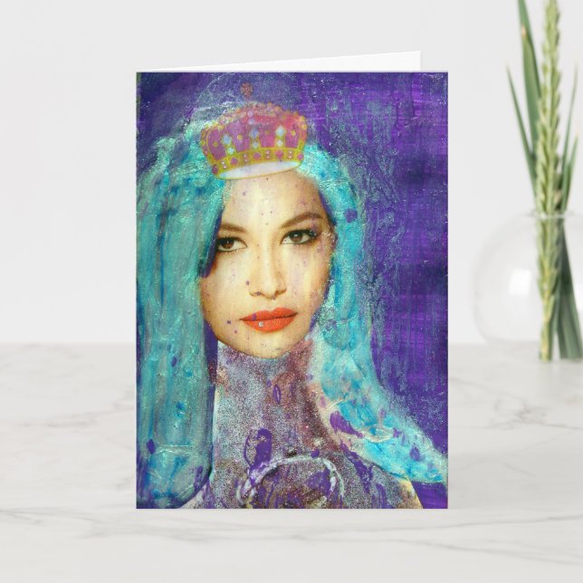 Crowned Zetti Girl Kort (Framsida)