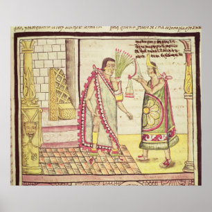 Crowning av Montezuma II Poster