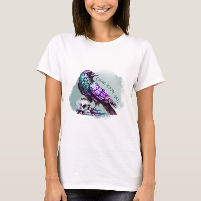 Crows Before Bros T Shirt (Framsida)