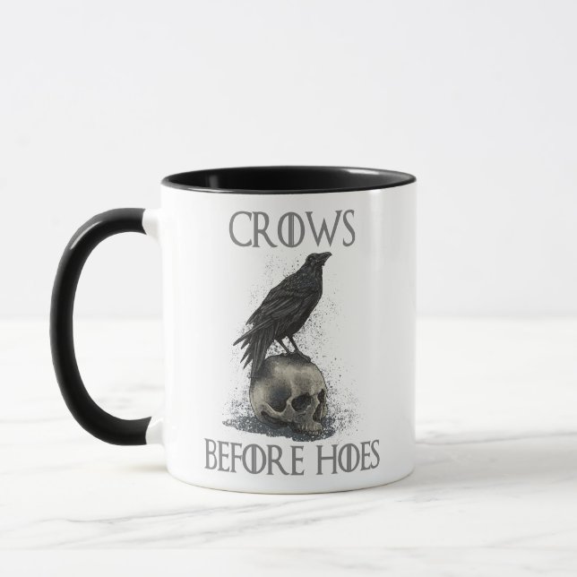 Crows Before Hoes Dödskalle Mugg (Vänster)