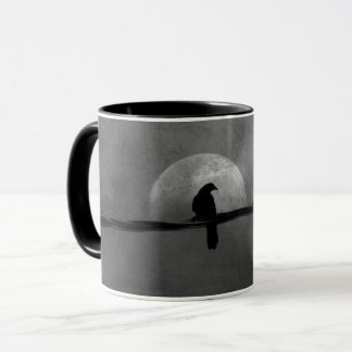 Crows Perched On A Wire Mugg