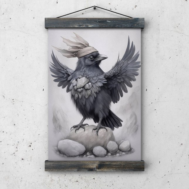 Crows Rock! Poster Krähe ausgebreitete Flügel (Skapare uppladdad)