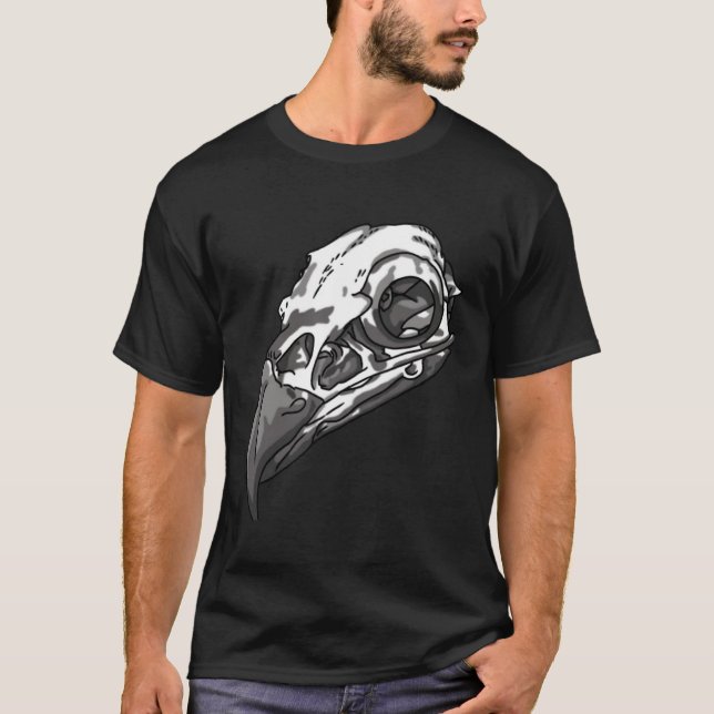 Crow's Skull  Crow Raven Women's Men's  Festival T Shirt (Framsida)