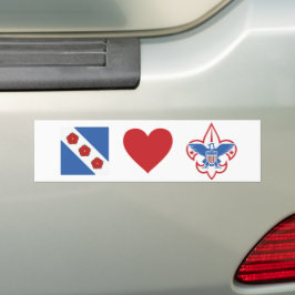 Crozet Kärlek Scouts Bumper Sticker Bildekal