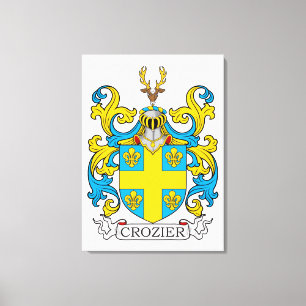 Crozier Family Crest Canvastryck