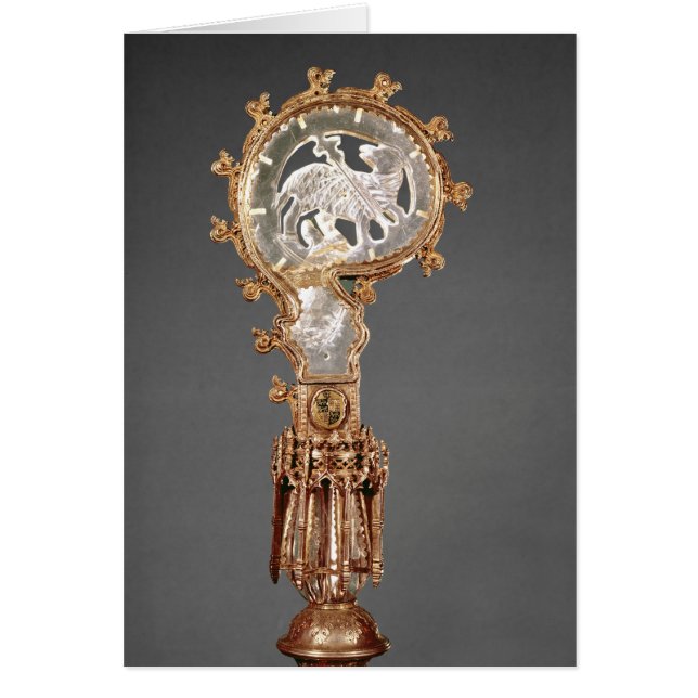 Crozieren av abbedissorna av det Cistercian Hälsningskort (Framsidan)