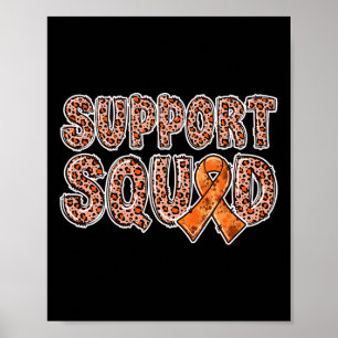 CRPS 1 för orange Leopard Print Support Squad CRPS Poster