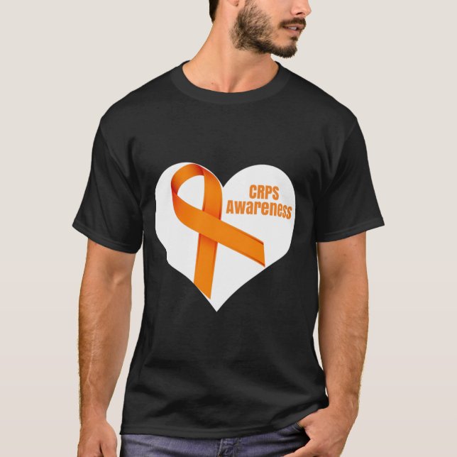 CRPS Awareness Heart Te T Shirt (Framsida)