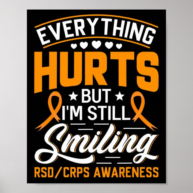 CRPS Complex Regional Pain Syndrome Awareness Nove Poster (Framsidan)