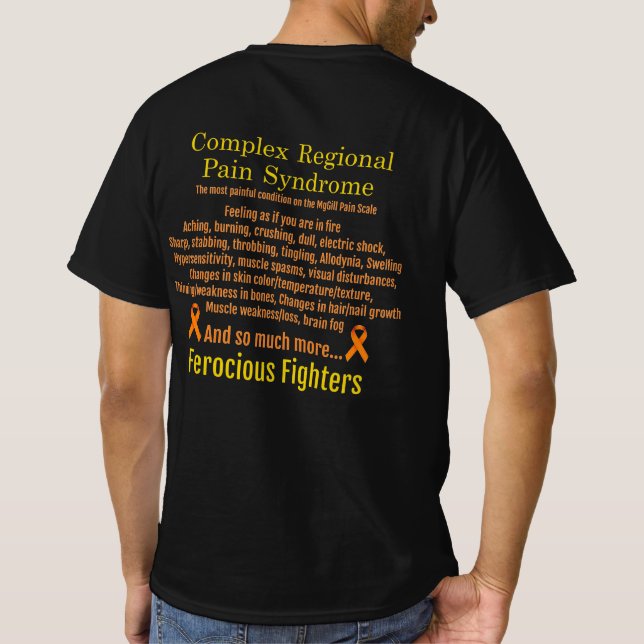 CRPS-medvetenhet - månad T-Shirt (Baksida)