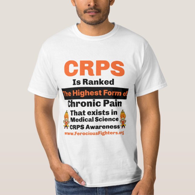 CRPS-medvetenhet T Shirt (Framsida)