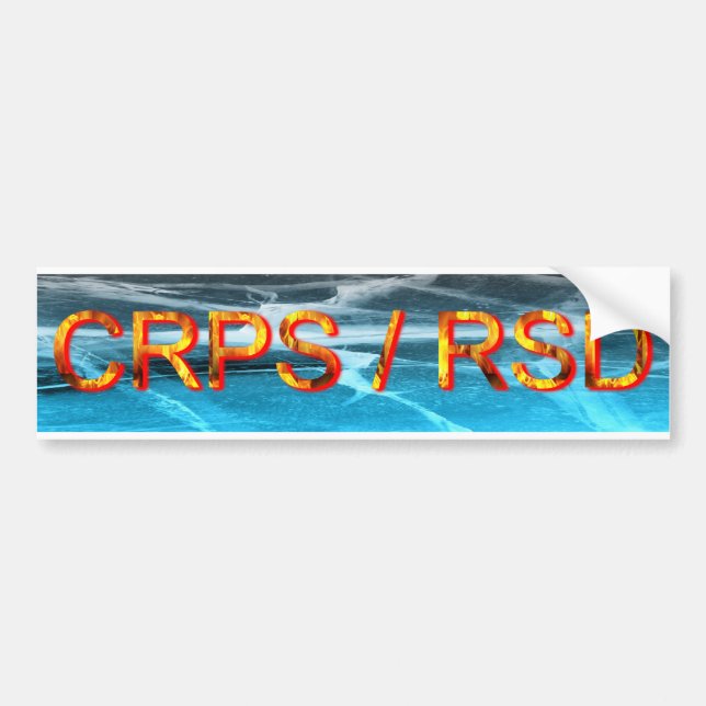 CRPS/RSD avfyrar & isbildekalet Bildekal (Framsidan)