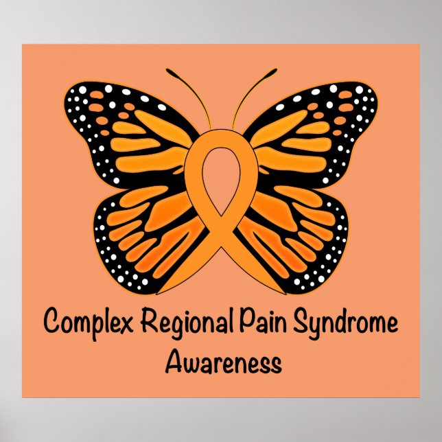 CRPS/RSD Butterfly of Hope Ribbon Poster (Framsidan)
