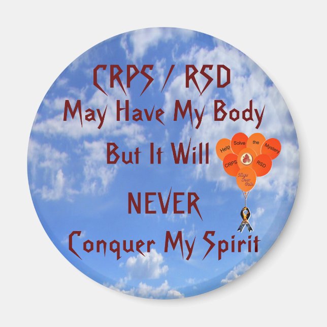 CRPS/RSD kan ha min kroppsmagnet Magnet (Framsidan)