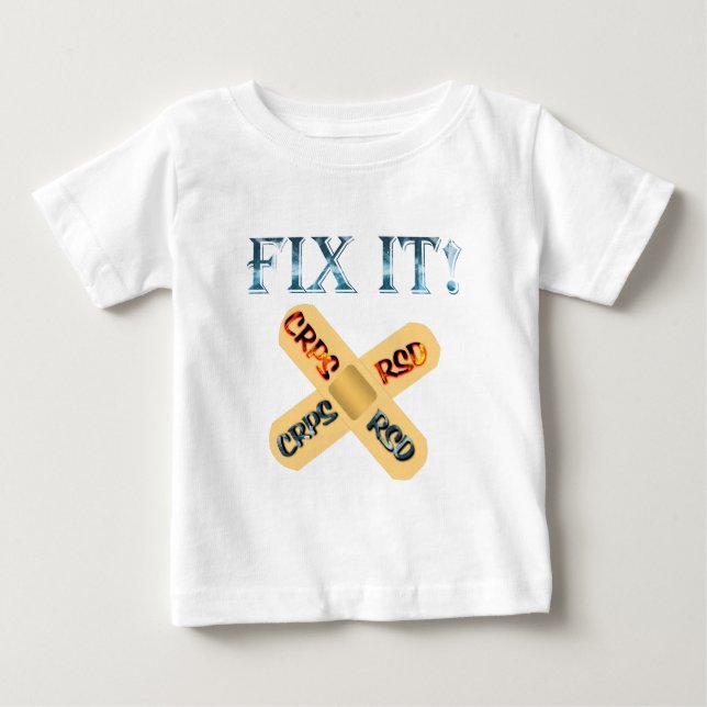 CRPS/RSD-korrigering! Korsat bandage T Shirt (Framsida)