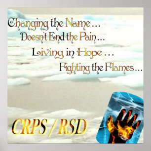 CRPS RSD Om du ändrar Namn upphör inte smärtan Poster