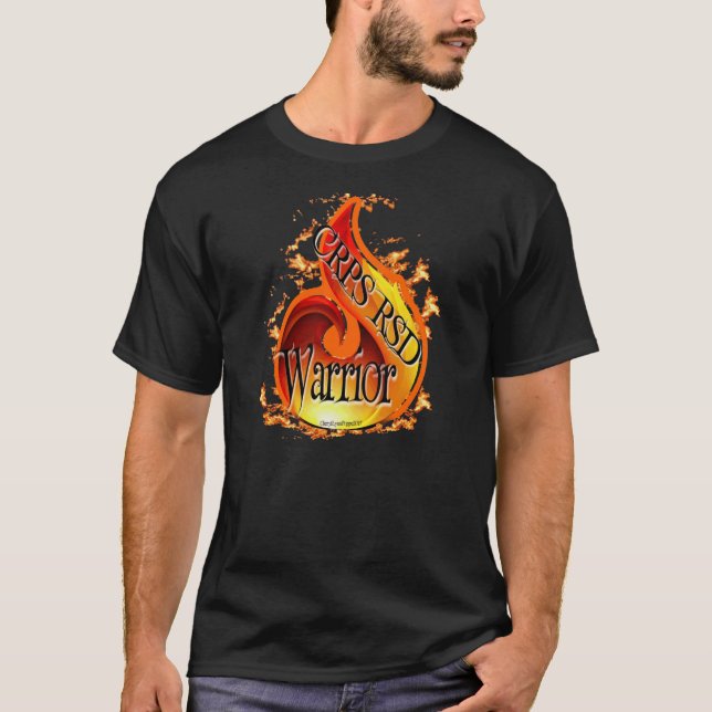 CRPS-/RSDkrigare flammar skjortan T Shirt (Framsida)