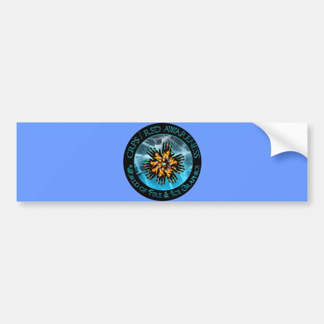 CRPS-/RSDvärlden av avfyrar & isbildekalet Bildekal (Framsidan)