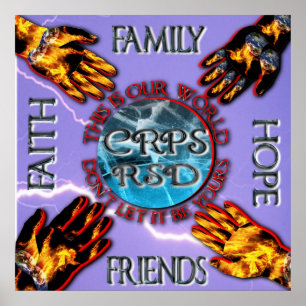 CRPS som håller våra roterande familjvänner fö Poster