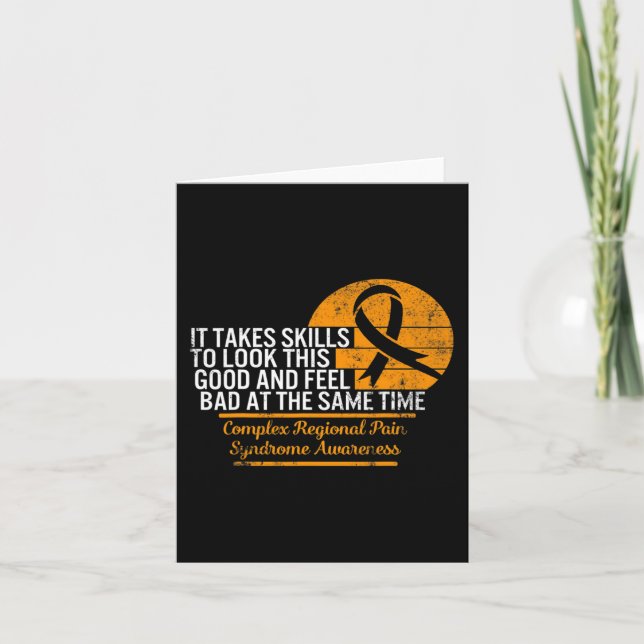 CRPS Supp för Complex Regional Pain Syndrome Aware Kort (Framsida)