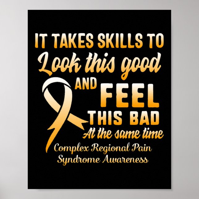 CRPS Supp för Complex Regional Pain Syndrome Aware Poster (Framsidan)