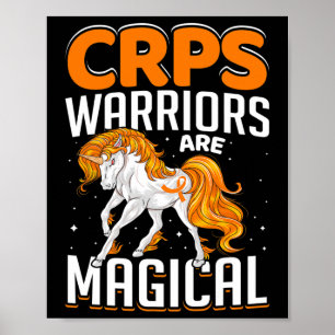 Crps Warrior är Magic Unicorn Orange Ribbon Awa Poster