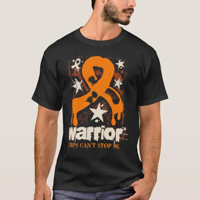 CRPS Warrior Complex Regional Pain Syndrome Awaren T Shirt (Framsida)