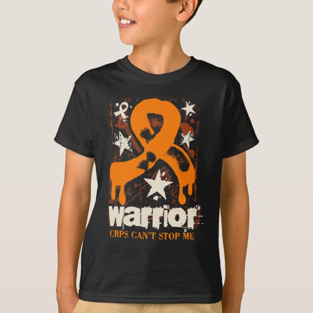 CRPS Warrior Complex Regional Pain Syndrome Awaren T Shirt (Framsida)