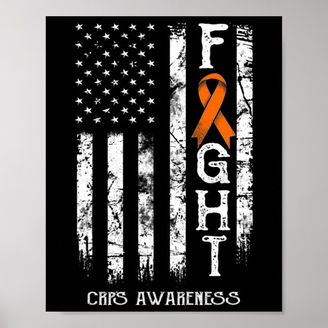Crps Warrior US Flagga RSD Crps Awareness Poster (Framsidan)