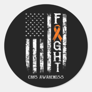 CRPS Warrior US Flagga RSD CRPS Awareness Runt Klistermärke