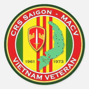 CRS Saigon 2 - ASA Vietnam Runt Klistermärke