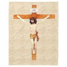 CRUCIFIX Fleece Blanket