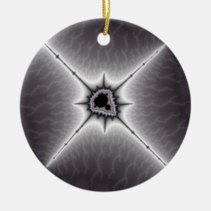 Crucifix jul Fractal Julgransprydnad Keramik