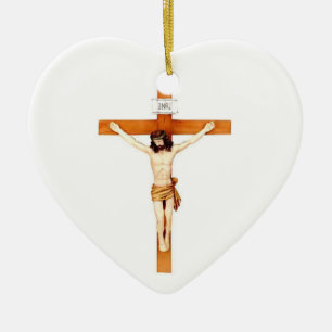 CRUCIFIX, JULGRANSPRYDNAD KERAMIK