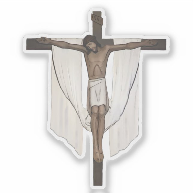Crucifix Klistermärken (Framsida)