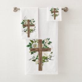 Crucifix- och blomsterställ för badplatshållare
