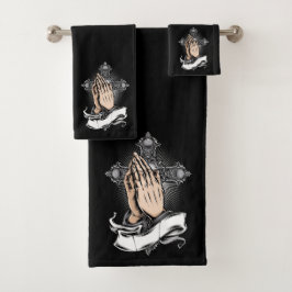 Crucifix och Praying Händer