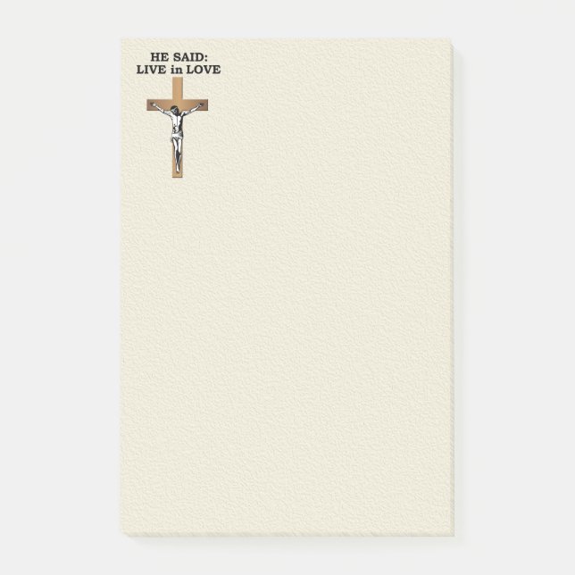 Crucifix Post-it Block (Framsida)