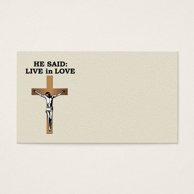 Crucifix Visitkort (Framsidan)
